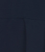 Leslie Fay Short Sleeve Keyhole Neck Fit and Flare Dress
