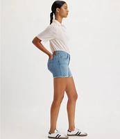 Levi's® 312 Mid Rise Mid Length Distressed Denim Shorts