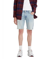 Levi's® 412 Slim Fit 9#double; Inseam Raw Hem Denim Shorts