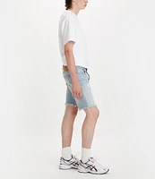 Levi's® 412 Slim Fit 9#double; Inseam Raw Hem Denim Shorts