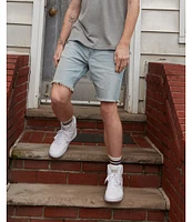 Levi's® 412 Slim Fit 9#double; Inseam Raw Hem Denim Shorts