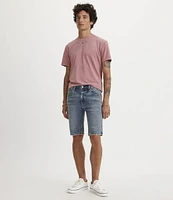 Levi's® 412 Slim Fit 9#double; Inseam Mid Rise Denim Shorts