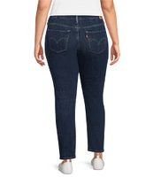 Levi's® 414 Plus Size Classic Mid Rise Straight Leg Stretch Denim Jeans