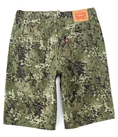 Levi's® 469 Loose Fit Camo 12#double; Inseam Denim Shorts