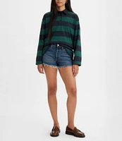 Levi's® 501 High Rise Frayed Hem Denim Shorts