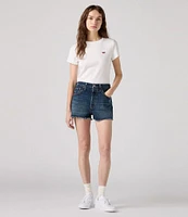 Levi's® 501 High Rise Frayed Hem Denim Shorts