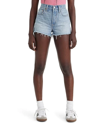 Levi's® 501 High Rise Frayed Hem Cut Off Shorts