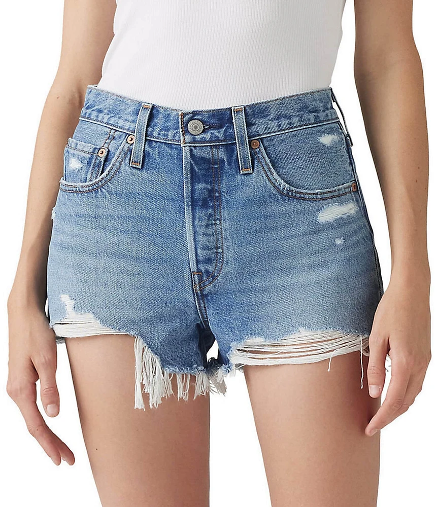 Levi's® 501® Original High-Rise Destructed Denim Shorts