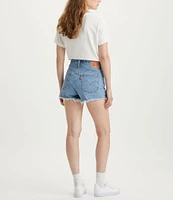 Levi's® 501® Original High-Rise Destructed Frayed Hem Denim Shorts