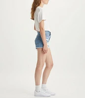 Levi's® 501® Original High-Rise Destructed Frayed Hem Denim Shorts