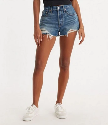 Levi's® 501 Original High Rise Distressed Hem Cut Off Shorts