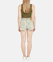 Levi's® 501® Original High Rise Frayed Hem Denim Shorts