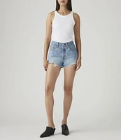 Levi's® 501® Original High Rise Frayed Hem Denim Shorts