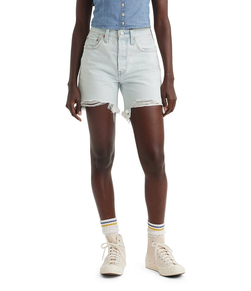 Levi's® 501® Original High Rise Mid Thigh Denim Shorts
