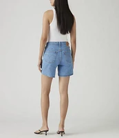 Levi's® 501® Original High Rise Mid Thigh Distressed Denim Shorts