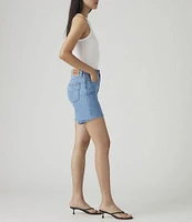 Levi's® 501® Original High Rise Mid Thigh Distressed Denim Shorts