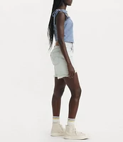 Levi's® 501® Original High Rise Mid Thigh Distressed Denim Shorts