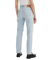 Levi's® 501® Original Mid Rise Distressed Straight Leg Jeans