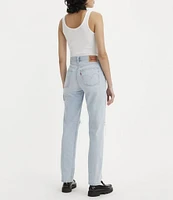 Levi's® 501® Original Mid Rise Distressed Straight Leg Jeans