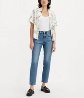 Levi's® 501® Original Mid Rise Fitted Cropped Jeans