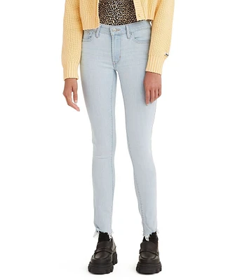 Levi's® 711 High Rise Frayed Hem Skinny Jeans