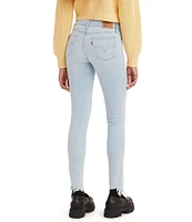 Levi's® 711 High Rise Frayed Hem Skinny Jeans