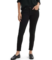 Levi's® 711 Mid Rise Black Skinny Jeans