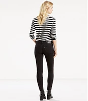 Levi's® 711 Mid Rise Black Skinny Jeans