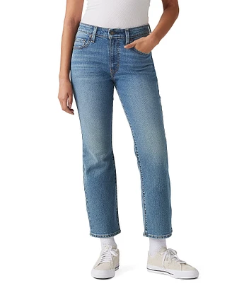Levi's® 725 High Rise Mid Wash Kick Bootcut Ankle Jeans