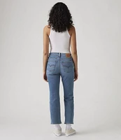 Levi's® 725 High Rise Mid Wash Kick Bootcut Ankle Jeans
