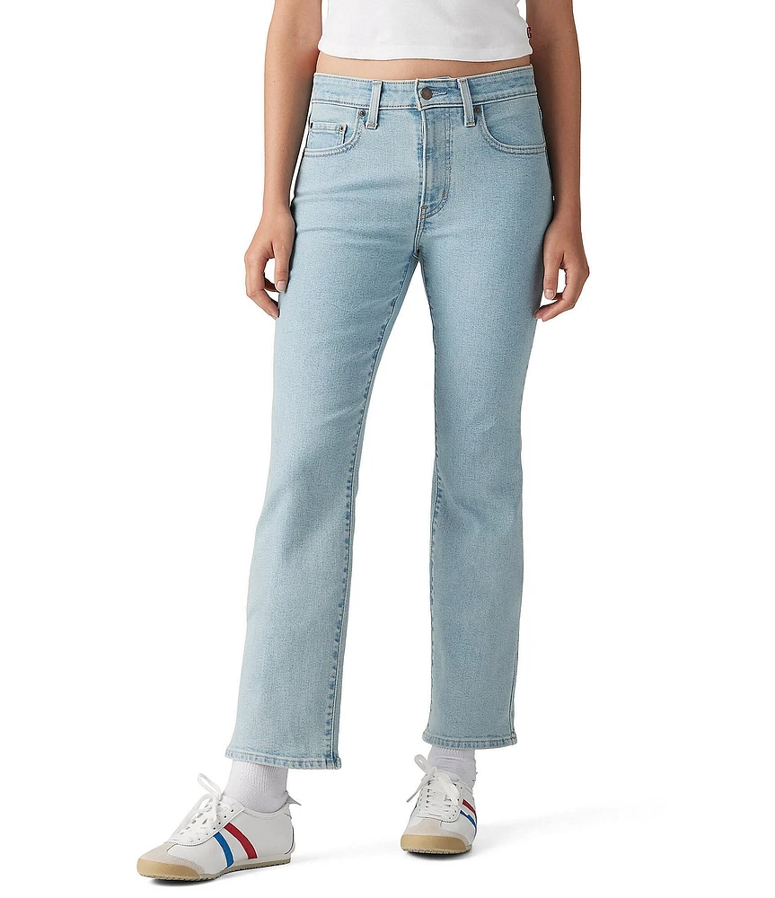 Levi's® 725 High Rise Light Wash Kick Bootcut Ankle Jeans