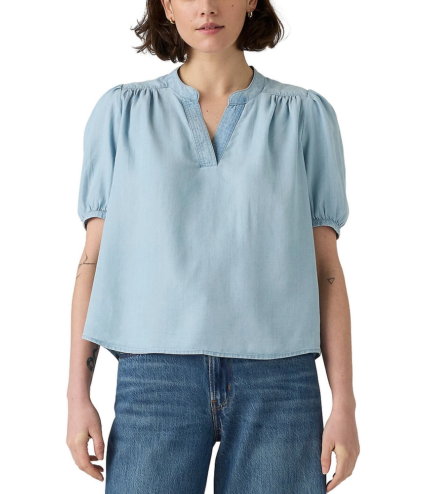 Levi's® Amelie Poplin Short Sleeves Blouse