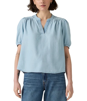 Levi's® Amelie Poplin Short Sleeves Blouse