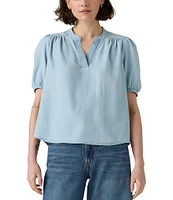 Levi's® Amelie Poplin Short Sleeves Blouse