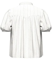 Levi's® Amelie Vertical Line Poplin Short Sleeves Blouse