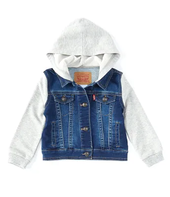 Levi's® Baby Boys 3-24 Months Hooded Trucker Jacket