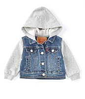 Levi's® Baby Boys 3-24 Months Hooded Trucker Jacket