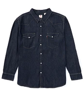 Levi's® Big & Tall Classic Western Denim Long Sleeve Woven Shirt