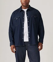 Levi's® Big & Tall Classic Western Denim Long Sleeve Woven Shirt