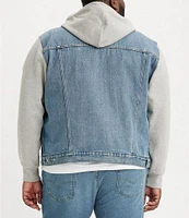 Levi's® Big & Tall Hybrid Hoodie V Denim Trucker Jacket