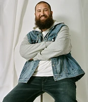 Levi's® Big & Tall Hybrid Hoodie V Denim Trucker Jacket