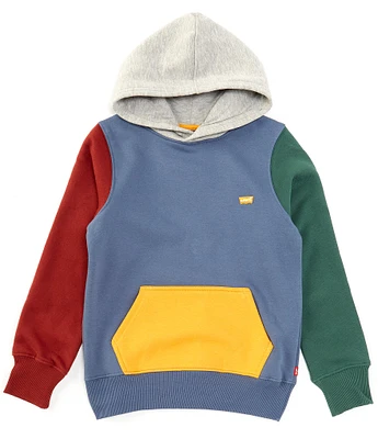 Levi's® Big Boys 8-20 Long Sleeve Colorblock Fleece Hoodie