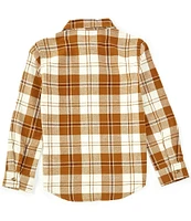 Levi's® Big Boys 8-20 Long Sleeve Plaid Herringbone-Weave Shirt