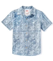 Levi's® Big Boys 8-20 Short Sleeve Bandana-Printed Woven Shirt