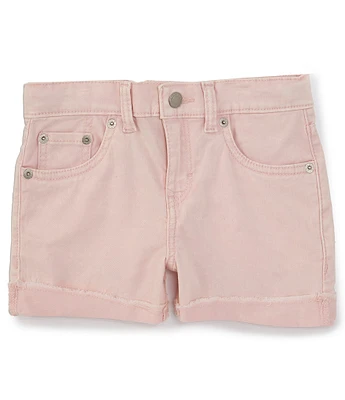 Levi's® Big Girls 7-16 Angled Frayed Cuff Girlfriend Shorts