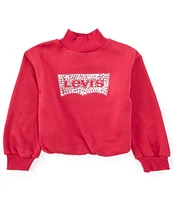 Levi's® Big Girls 7-16 Long Sleeve Bubble Fleece Sweatshirt