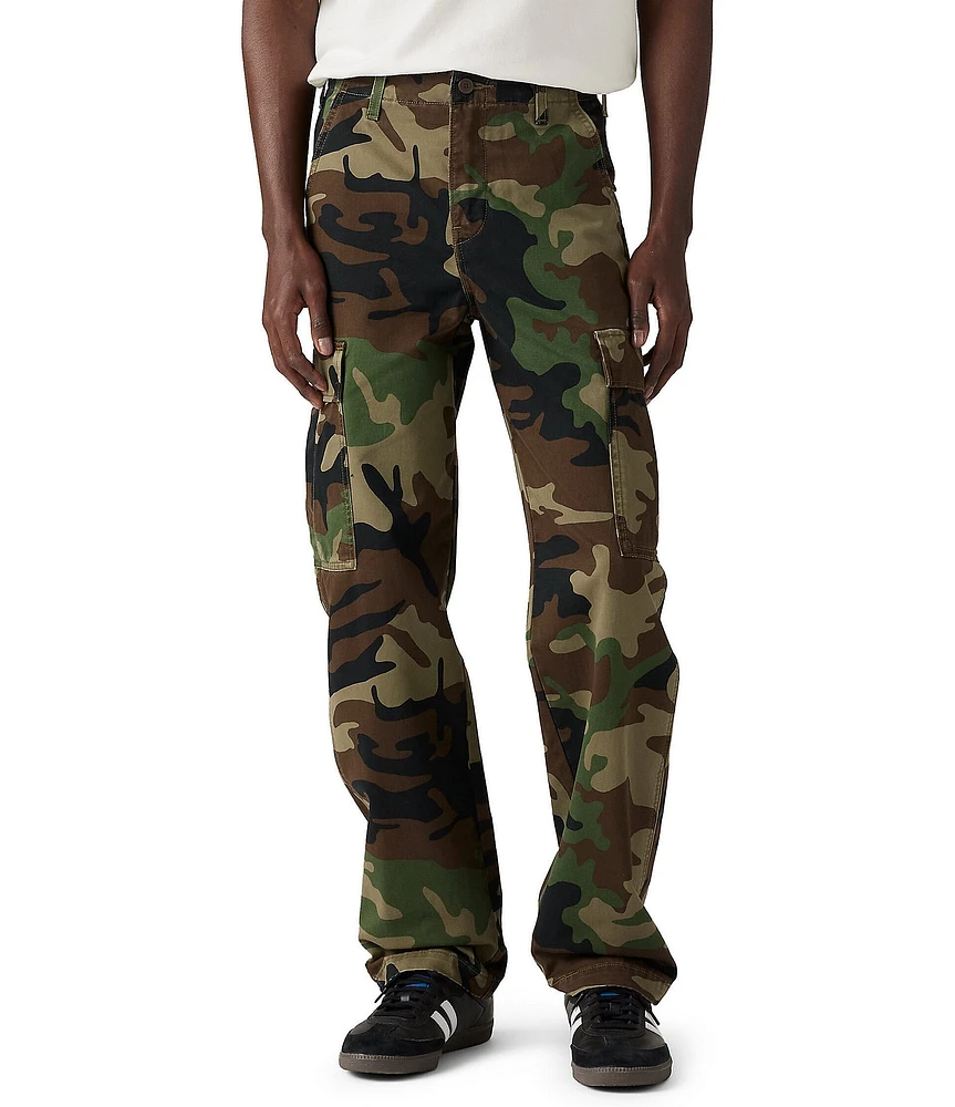 Levi's® Camouflage Print Straight Leg Cargo Pants