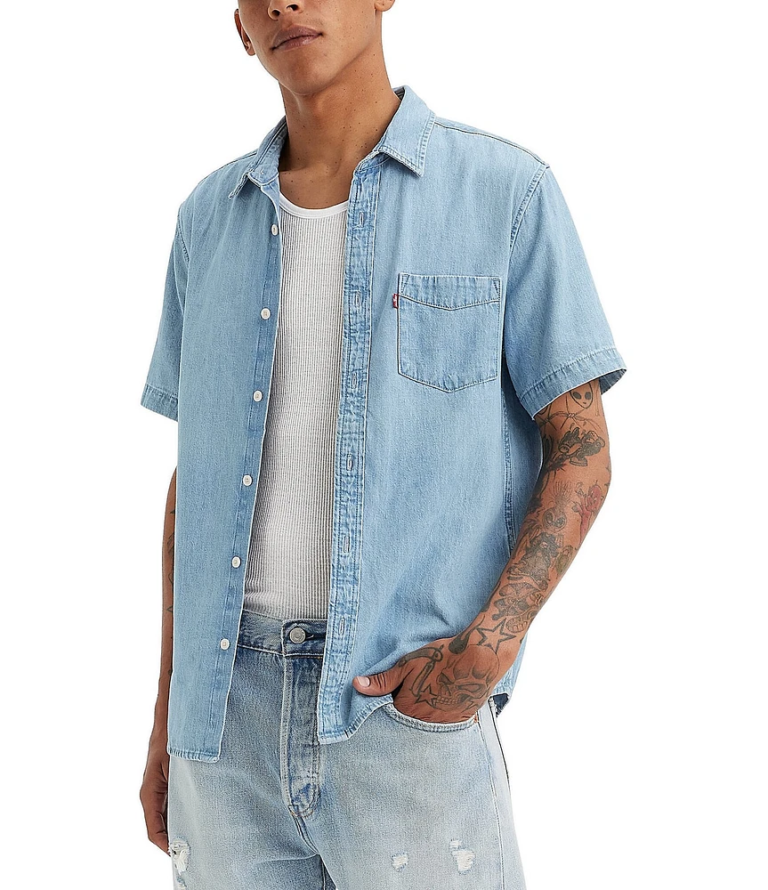 Levi's® Classic Fit Short Sleeve Chambray Woven Shirt