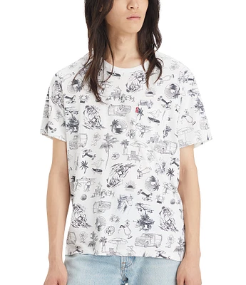 Levi's® Classic-Fit Short Sleeve Printed Pocket T-Shirt