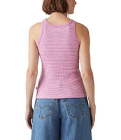 Levi's® Essential Sleeveless Striped Racer Tank Top